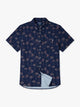 The Brushstroke Palms- Navy (Performance Friday Shirt) - Image 1 - Chubbies Shorts