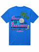 The Lets Par Tee Black W/Blue (S/S T-Shirt) - Image 1 - Chubbies Shorts