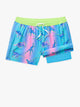 The Dino Delights (Boys Lined Swim Trunk- Magic) - Image 1 - Chubbies Shorts