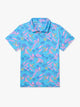 The Flock Party (Boys Performance Polo)- Turquoise - Image 1 - Chubbies Shorts