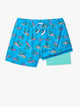 The Fossil Fuels (Boys Lined Swim Trunk)- Blue - Image 1 - Chubbies Shorts