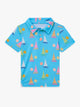 The Lil Come Sail Away (Toddler Performance Polo)- Light Blue - Image 1 - Chubbies Shorts