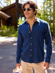 The Midnight Marine (LS Resort Weave Friday Shirt) - Image 1 - Chubbies Shorts