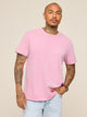 The 24/7, 365 (Essential Non Pocket T-Shirt) - Rose - Image 1 - Chubbies Shorts