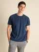 The 24/7, 365 (Essential Non Pocket T-Shirt) - Navy - Image 1 - Chubbies Shorts