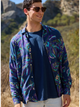 The Variegated (LS Rayon Sunday Shirt)- Purple