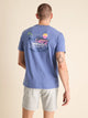 The Captain's License (Non Pocket Graphic T-Shirt) - Navy - Image 1 - Chubbies Shorts