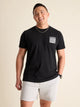The Five Thighs (Non Pocket Graphic T-Shirt) - Black - Image 1 - Chubbies Shorts