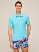 The Frozen Lake (Textured Performance Polo) - Image 1 - Chubbies Shorts