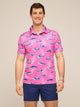 The Great Pink Shark (Performance Polo) - Image 1 - Chubbies Shorts