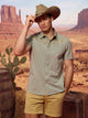 The Pony Up (Chambray Oxford Friday Shirt) (CQS)- Seagrass - Image 1 - Chubbies Shorts