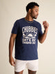 The No Brainer (Non Pocket Graphic T-Shirt) - Navy - Image 1 - Chubbies Shorts