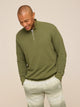 The Olive You Man (Quarter Zip Sweater) - Image 1 - Chubbies Shorts