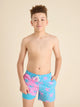 The Prince of Prints (Boys Lined Classic Swim Trunk- Shorter) - Image 1 - Chubbies Shorts