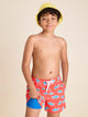 The Red Apex Swimmers (Boys Classic Lined Swim Trunk) - Image 1 - Chubbies Shorts