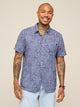 The Risk It or Hisbiscus (Resort Weave Friday Shirt)- Gray - Image 1 - Chubbies Shorts