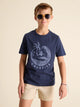 The Surfer (Boys Non Pocket Graphic T-Shirt) - Navy - Image 1 - Chubbies Shorts
