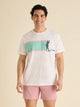 The Tee Time (Non Pocket Graphic T-Shirt) - White - Image 1 - Chubbies Shorts