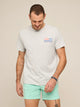 The Ol' College Try (Non Pocket Graphic T-Shirt)- Gray - Image 1 - Chubbies Shorts