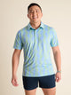 The Wavy Daze (Performance Polo) - Blue/Green - Image 1 - Chubbies Shorts
