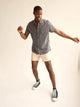 The Sundial- Black (Resort Weave Friday Shirt) - Image 1 - Chubbies Shorts