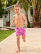 The Lil Great Pink Shark (Toddler Swim Trunk) - Image 1 - Chubbies Shorts