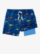 The Rex Marks The Spots (Boys Lined Swim Trunk) - Image 1 - Chubbies Shorts