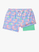 The Rock-a-Crocs (Boys Lined Swim Trunk)- Lighter Blue - Image 1 - Chubbies Shorts