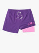 The Squatch Sightings (Boys Lined Swim Trunk)- Purple - Image 1 - Chubbies Shorts