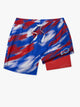 The Color Blitz Bills (Boys Lined Swim Trunk)