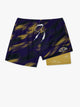 The Color Blitz Ravens (Boys Lined Swim Trunk)